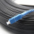 祥利恒皮线光缆光纤跳线跳纤室外钢丝单芯皮线光缆 黑色 100m