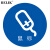 BELIK 鼠标物品定位贴 5个 直径5CM 5S6S现场管理标志标签办公规范桌面标识不干胶标签 WX-4 