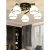 爵颂餐厅吊灯三头简约现代创意个性饭厅灯房间灯网红新款北欧卧室灯具 3头LED白光12.W灯泡