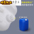 带内盖塑料小方桶密封扁桶耐酸碱化工桶加厚实验室废液桶收集 20L蓝色-A款(加厚耐酸碱)