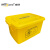 Wellguarding 威佳医疗废物周转箱 黄色垃圾箱 实验室收纳转运箱 医疗周转箱40L