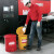 西斯贝尔（SYSBEL） WA8109100 防火垃圾桶 高40直径30 OSHA规范 UL标准 生化垃圾桶 14Gal/52.9L/黄色