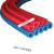 自来水管防冻套管彩色橡塑保温管ppr红蓝水管保护套空调铜管铁管 国标B1内径20*7mm1.8米蓝色