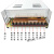 24v开关电源 工控PLC变压器道闸电源W 1a2a4a10a15a110v220v转24v 24V3A75W大尺寸