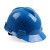 普力捷安全帽工地防护帽高空施工帽 PE蓝色国标V型