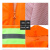 华海 连体雨衣 长款反光雨衣连体 防风防水交通安全执勤环卫雨衣 可定制 绿色 L码 