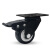 科威顿（KEWEIDUN）黑色轻音耐磨脚轮 工业金钻轮PVC双轴承滑轮家具平板轮子  1.5寸刹车轮 单位：个