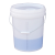 星爸透明刻度桶5L-20L计量桶大小水桶带盖密封提水pp包装全新塑料桶20升刻度桶半透明