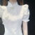 IPYF 旗袍连衣裙轻熟风洋气减龄收腰显瘦设计感小个子公主裙中国风改良 352白色 S