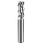 富兰地65度铝用钨钢铣刀3刃硬质合金平底立铣刀数控刀具铜铝专用 D2.5-10L-4D-75L