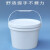 一口井 加厚小塑料桶工业用小桶有盖酱料油漆桶密封带提手小水桶 1L-透明-常规*10[方形桶带盖]