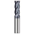 米茨TG600-1系列涂层不锈钢专用4刃60度硬质合金立铣刀数控刀具钨钢平底铣刀  D8*35*D8*100*4F-600(1支) 