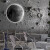 初尚3D凹凸月球表面地上墙纸工业风餐厅奶茶咖啡店剧本杀太空主题壁纸 拼接加厚无纺布
