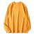 南极人（Nanjiren）250g重磅纯棉春秋季全色系 长袖t恤纯色百搭厚实内搭打底衫男女款 姜黄色 2XL (穿190-220斤)