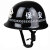 晋野 黑色PC头盔（可定文字） 防暴头盔保安防暴钢盔防护盔安保器材保安用品战术巡逻头盔