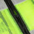 反光安全背心透气马甲交通工地施工警示骑行夜行荧光工作衣服印字 带灯款荧光绿 均码