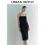 UR2024夏季新款女装魅力轻熟风扭结吊带连衣裙UWG940178 正黑 XL