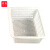 谋福（CNMF）加厚塑料方筛长方形沥水收纳篮 拣货配货筐15#方筛248* 170*70（5个装）白色