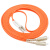 多模光纤跳线双模双芯SC-LC 5/10米15/20/30米 光钎尾纤电信级 桔红色 3m