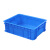加厚周转箱塑料筐长方形带盖塑箱红黄蓝色物流框塑料盒工厂箱不含税运 蓝色-外径；长*宽*高 外径；440.330.100毫米