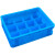定加厚EU分格周转箱塑料收纳箱大号五金工具零件盒塑胶框蓝色 EU43120-8 40cm30cm12cm