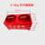 干粉灭火器底座箱子二氧化碳固定支架两孔箱托架半截箱4kg8kg 红色特厚8KG双孔底座 可放2