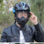 骑行面甲摩托车防护罩防风防沙骑士面罩眼镜防雾防毒电焊生化面罩 彩色镜片面罩