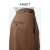 ARKET女装 羊毛混纺低腰休闲阔腿裤棕色2024春季新款1221886002 棕色 155/60A (32)