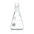 玻璃具塞三角烧瓶 磨口锥形瓶带刻度高硼硅玻璃烧瓶 1000ml