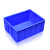 适用于加厚塑料周转箱长方形物流转运箱配料箱五金工具收纳箱大号零件盒 X7#【250*175*75mm】5个装 蓝色-不带盖