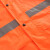 易工鼎 反光雨衣雨裤套装 交通施工骑行分体式防水服 橙色 4XL码