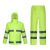 谐晟 加厚反光分体式雨衣套装 环卫交通执勤救援防雨防雪服 荧光绿套装 185