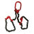 吊卸钢筋钢管专用吊索具欧姆环转脖钩吊装工具捆绑钢筋可调节大小 转脖钩  12.5T 20mm可用