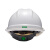 梅思安/MSA V-Gard500 PE透气孔V型安全帽一指键帽衬带下颚带 工地建筑头盔 白色 1顶 可定制 IP