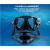 澳颜莱潜水呼吸器深潜AquaDive潜水镜全干式呼吸管器套装防雾面镜浮 M308S粉+SN117粉 平光树脂防雾