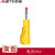 安达通 香蕉插头线 测试线枪式黄铜耐高压安全护套型导线可叠续插伸缩 单个黄色（10个装） 