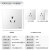 FSL佛山照明 开关插座86型暗装16A三极插座 A8-163 