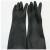 曼睩M076黑色耐酸碱手套防水防油31cm耐磨加厚劳保耐酸碱手套
