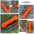 SHANDUAO 安全绳 高空作业套装 户外工地施工作业保险绳12mm橘色串绿PE套管SD251 12mm橘色串绿PE套管-5米