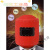 电焊面罩红钢纸焊帽子焊工防护安全头戴式焊接氩弧焊防火星防高温 可视窗翻盖面罩(自带2片镜片+送