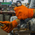 爱马斯橙色一次性丁腈手套橡胶手套加厚型耐用耐油耐酸碱机械维修工业劳保实验室化学化工手套 大号L#