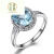 古香古色拉海蓝宝戒指女 镶嵌钻石 彩宝戒指 15个工作日定制(龙年本命年） 日定制