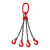 京棣工品 起重吊链 钢铁链 吊索行车吊车吊链 单位：个 2吨0.5米4钩 