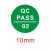 标识贴qc标签贴纸不干胶PASSED标签 QC PASS 03(1000个) 直径10MM