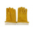威仕盾 电焊手套 G-0393XL 双层帆布 加厚耐磨 防烫伤 黄色