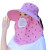 梓萤岔遮阳帽女防晒遮脸采茶帽子护颈包帽面罩一体太阳帽夏季 可拆卸蓝色