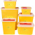 医用利器盒一次性圆形方形黄色医院诊所用小垃圾桶废物针头锐器盒 圆形3L50个