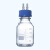 实验室补料瓶 发酵罐1/2/3/4通孔试剂加料瓶 小号中号大号 不锈钢瓶盖补液瓶 蓝盖玻璃瓶单通双通 小号1000ml单通