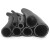 鑫亨达（XINHENGDA）黑色橡塑橡胶管洗车防爆软管高压水管耐压耐磨皮管4 6分 三胶一线内径13MM外径18MM 一米