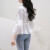 Touch Miss塔驰密司女装 白衬衫女春季新款裙摆小衫收腰洋气小众设计感衬衣 白色（预售） XL